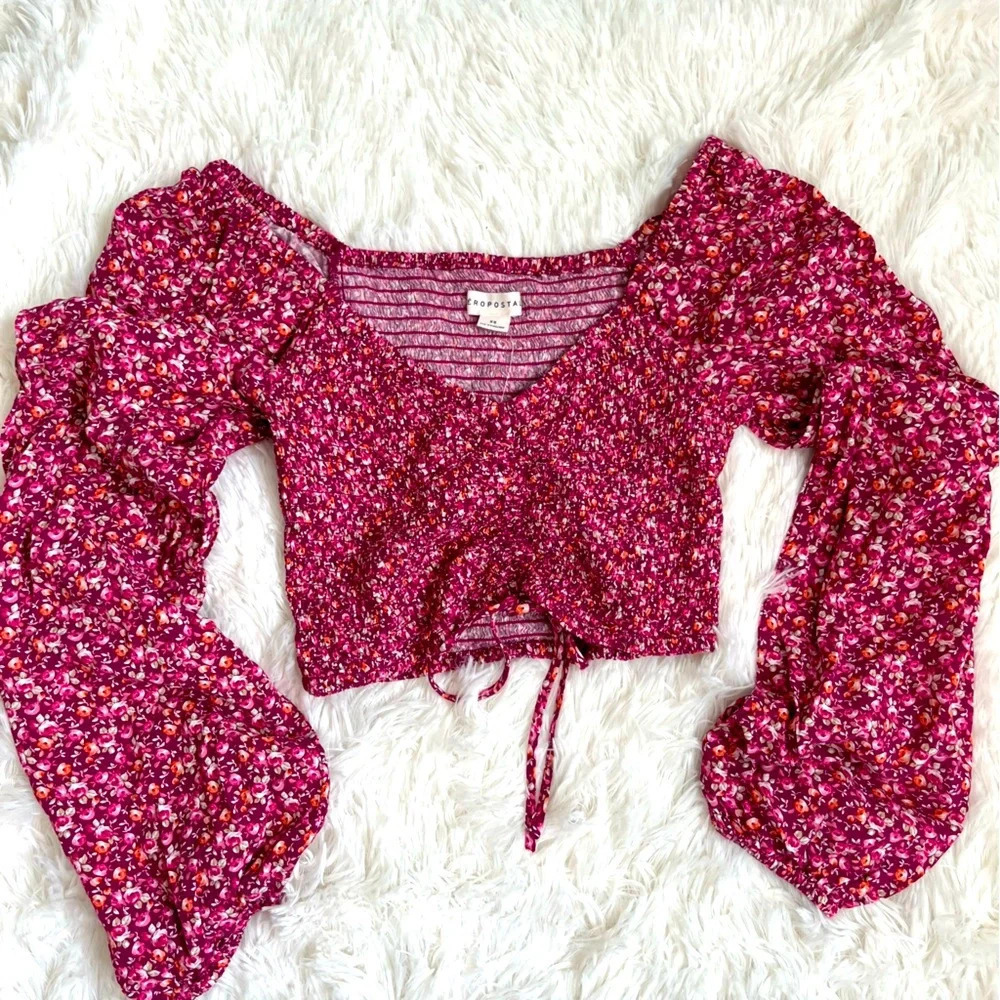 Aeropostale NWT Floral Crop Top Size XS